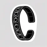 studded black leather wristbands image